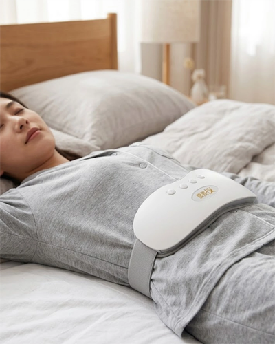 Şarjlı Kızılötesi Isıtmalı Titreşimli Bel ve Rahim Masaj Kemeri 45-50 Derece Ayarlı