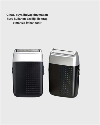 Şarjlı Kuru Kullanım Tıraş Makinesi – Kablosuz, Taşınabilir