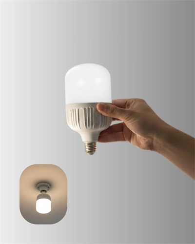 Şarjlı LED Torch Ampul 30 Watt Beyaz Işık Enerji Tasarruflu