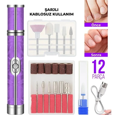 Şarjlı Manikür Pedikür Tırnak Bakım Seti
