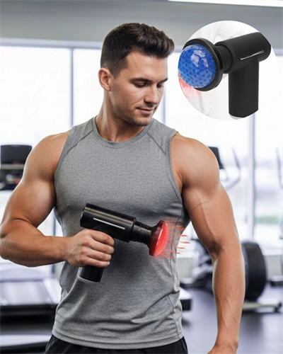 Şarjlı Masaj Tabancası Sıcak Soğuk Terapi Sessiz Güçlü Motorlu