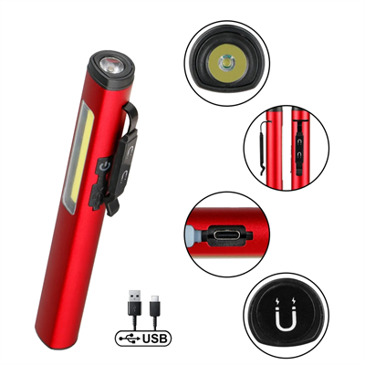 Şarjlı Mıknatıslı Çalışma Lambası Cep Feneri Wt-307-s