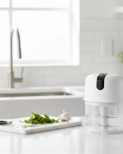 Şarjlı Mini Sarımsak Doğrayıcı USB Şarjlı 250 ml