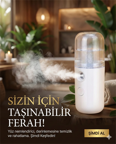 Şarjlı Mini Yüz Nemlendirici Dezenfektan Cihazı Mist Sprayer