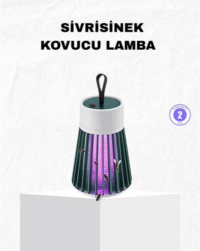 Şarjlı Mor Işıklı Sivrisinek Öldürücü Lamba – Sessiz ve Kimyasal İçermez