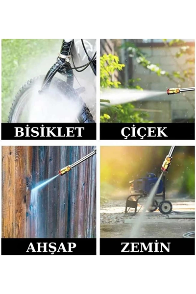 Şarjlı Oto Yıkama, Bahçe Sulama Tabancası Makinesi Yüksek Basınçlı