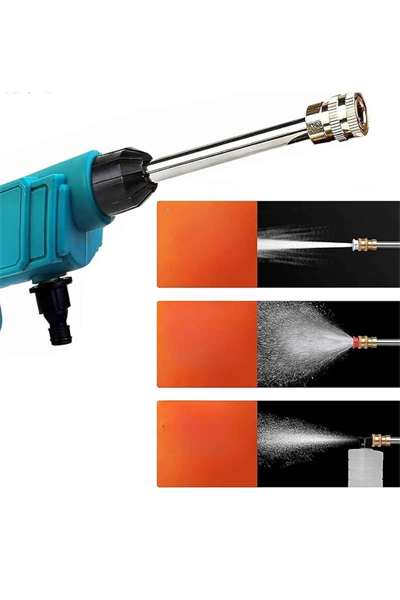 Şarjlı Oto Yıkama, Bahçe Sulama Tabancası Makinesi Yüksek Basınçlı