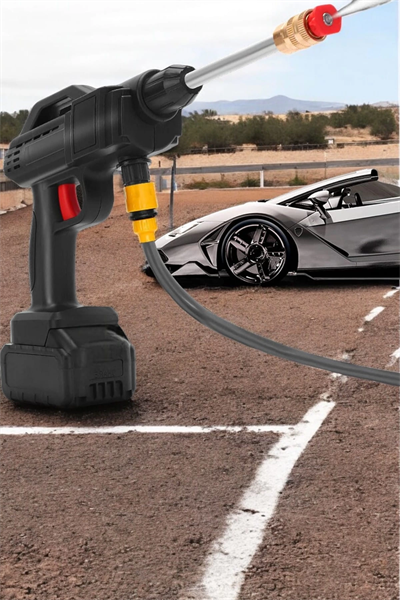 Şarjlı Oto Yıkama Tabancası Su Basınçlı Hazneli Bataryalı