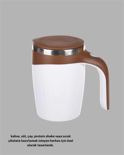 Şarjlı Otomatik Karıştırıcı Kupa Manyetik Mix Kupa Paslanmaz Çelik İç Astar