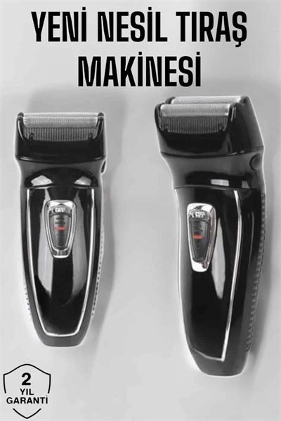 Şarjlı Paslanmaz Çelik Bıçaklı ve Kablosuz Saç Sakal Tıraş Makinesi