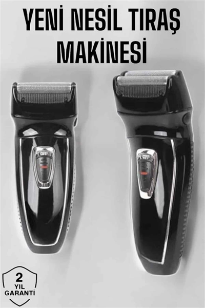 Şarjlı Paslanmaz Çelik Bıçaklı ve Kablosuz Saç Sakal Tıraş Makinesi