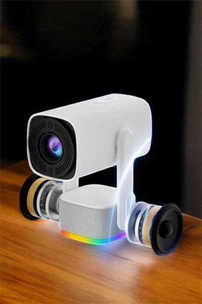 Şarjlı Projeksiyon Oyun Sinema Projektörü 4K HD Görüntü Kaliteli