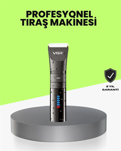Şarjlı Saç Kesme Makinesi – 4 Taraklı, 2 Kademeli Güç Ayarı, Uzun Pil Ömrü