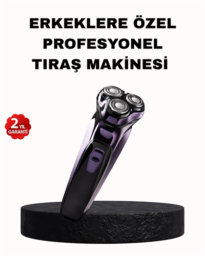 Şarjlı Saç ve Sakal Tıraş Makinesi Kablosuz Kompakt Tasarımlı