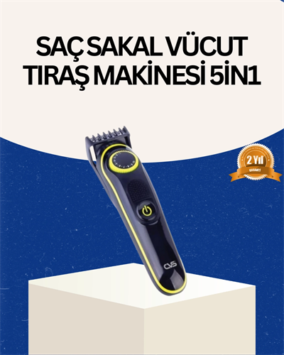 Şarjlı Sessiz Çalışan Saç ve Sakal Şekillendirici Profesyonel Erkek Tıraş Makinesi