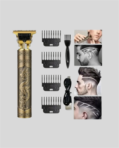 Şarjlı T Bıçaklı Saç ve Sakal Tıraş Makinesi – 3 Başlıklı, Güçlü Motorlu, 2 Saat Kullanım