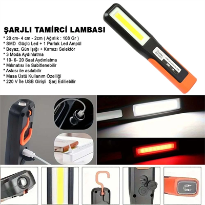 Şarjlı Tamirci Lambası  Wt-297