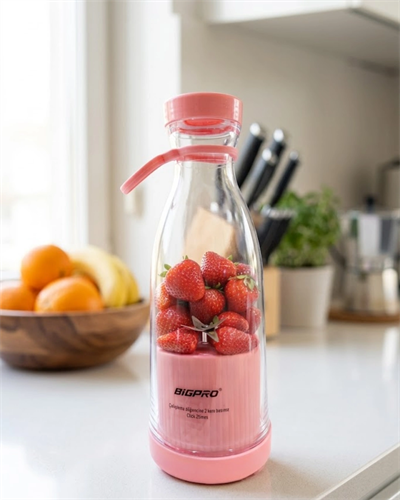 Şarjlı Taşınabilir Blender USB Kablosuz Smoothie Yapıcı Pratik Kullanım