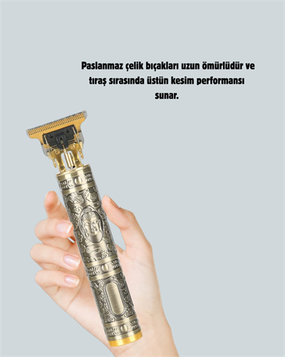 Şarjlı Titanyum Bıçaklı Saç Kesme Makinesi Yeni Nesil