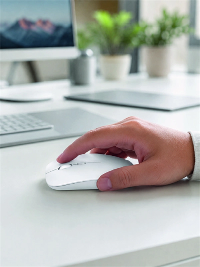 Şarjlı Wireless Mouse Bluetooth Çift Modlu Sessiz Yüksek Hassasiyetli Fare