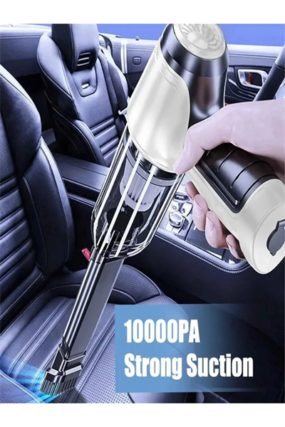 Şarjlı mini ev ve araç içi süpürge siyah 2001-2500 watt 90 dba üstü 4-5 saat şarj