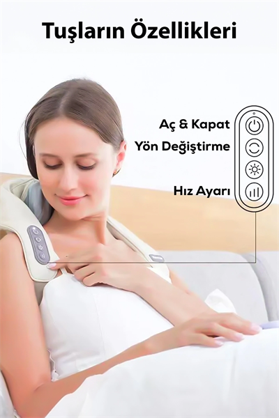 Şarjlı ovmalı boyun, sırt ve bacak masaj cihazı - Süpermarket - Sağlık Kategorisi