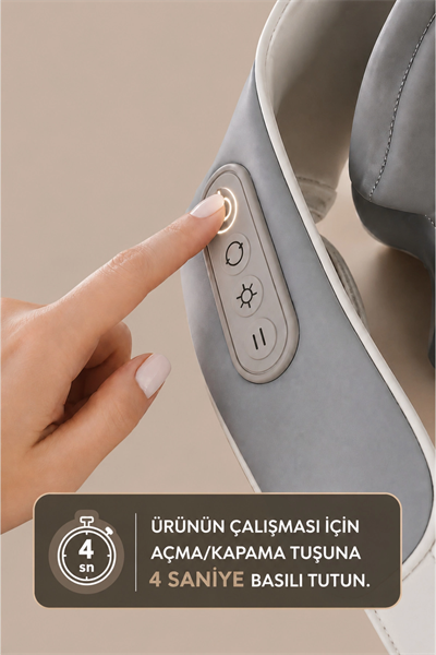 Şarjlı ovmalı masaj aleti boyun sırt ve bacak için insan eli hissi veren cihaz - Süpermarket