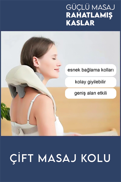 Şarjlı ovmalı masaj aleti boyun sırt ve bacak için insan eli hissi veren cihaz - Süpermarket