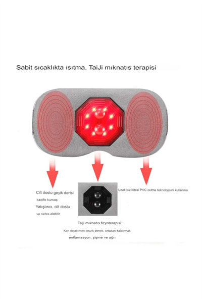 Şarjlı titreşimli bel kalça karın EMS göbek yağ regl adet kemeri sıcak ısıtma masaj cihazı