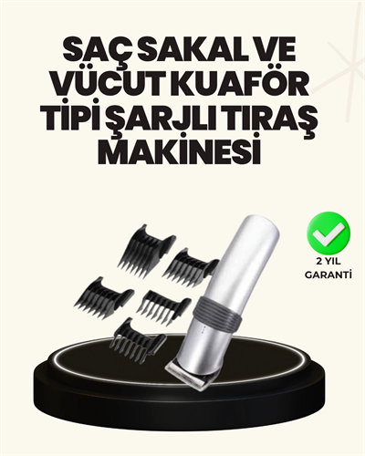 Şarjlı ve Kablosuz Tıraş Makinesi – Her Yerde Rahat Kullanım
