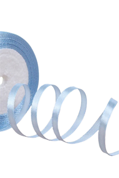 Saten Kurdele 3 Cm 10 Metre Bebe Mavisi