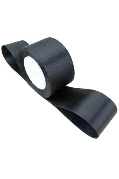 Saten Kurdele 6 Cm Siyah 1 Metre