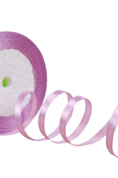 Saten Kurdele 6 Mm Lila 1 Metre