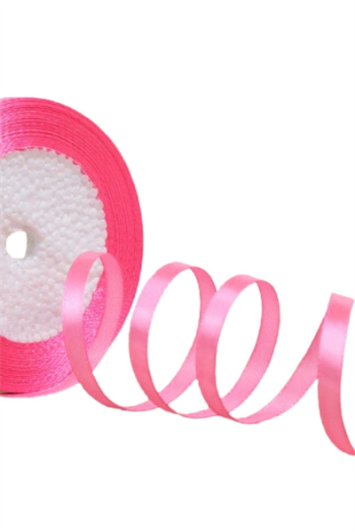 Saten Kurdele 6 Mm Şeker Pembe 70 Metre