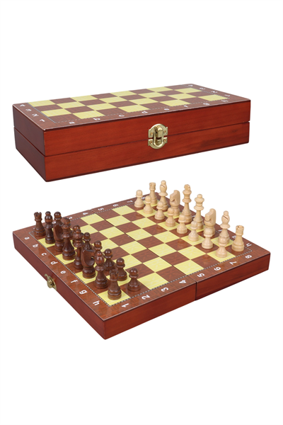 Satranç takımı kutulu 29x29 cm ithal ürün oyun grubu için uygun - Hobi & Eğlence