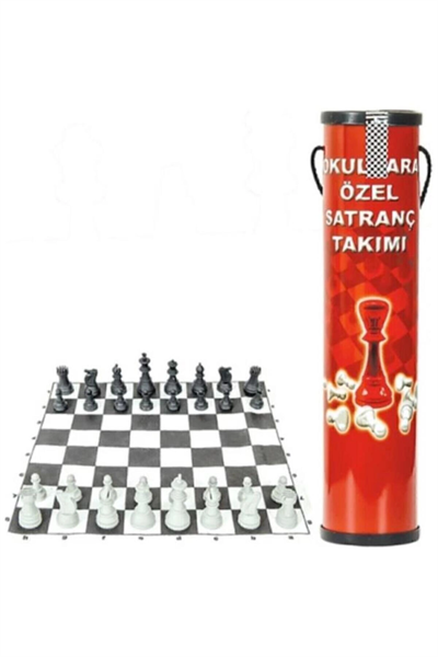 Satranç takımı rulo taş ve pano ile yanıcı maddelerden uzak tutun uyarılı - Hobi & Eğlence