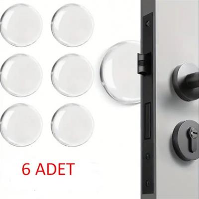 Şeffaf  Silikon Mobilya ve Kapı Durdurucu Darbe Pedi 6 lı (3936)