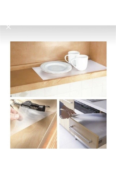 Şeffaf Kaydırmaz Raflık 45x300 Cm Dolap İçi, Çekmece ve Buzdolabı İçin Koruyucu EVA Pvc Örtü