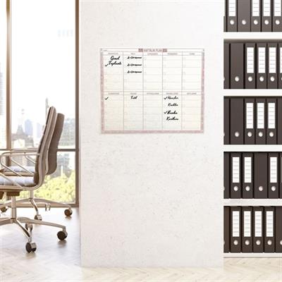 Şeffaf Kendiliğinden Yapışkanlı Kalemli Haftalık Planlayıcı 40cm-50cm (3936)