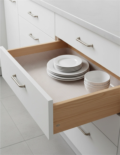 Şeffaf Pvc Raf ve Dolap İçi Kaydırmaz Koruyucu Örtü 45x300 cm