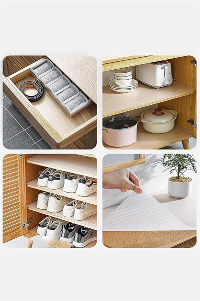 Şeffaf Raflık Kaymaz Dolap Içi Çekmece Raf Örtüsü Kaydırmaz 45 Cm X 3 Metre Koruyucu Ev Ürünü