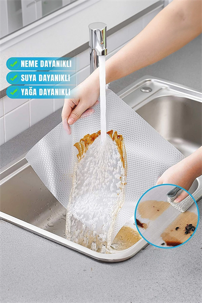 Şeffaf Raflık Kaymaz Dolap Içi Çekmece Raf Örtüsü Kaydırmaz 45 Cm X 3 Metre Koruyucu Ev Ürünü