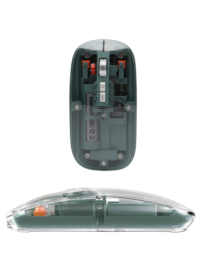 Şeffaf Tasarımlı Bluetooth Kablosuz Mouse Pilli Kullanım