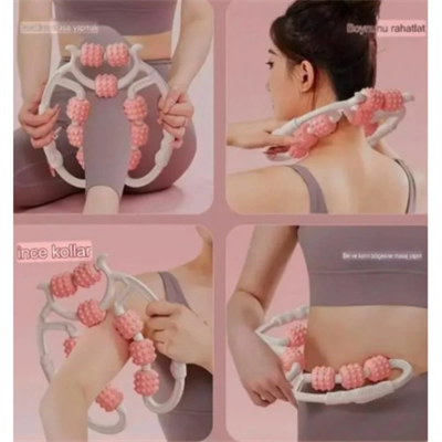 Selülit Masaj Aleti 9 Tekerlekli Lenf Drenaj Rulosu