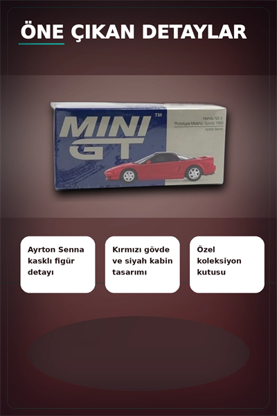 Senna Anma 1/64 Ölçek Honda NSX Prototip 1989 Diecast Model Araba, Koleksiyonluk BX-313328