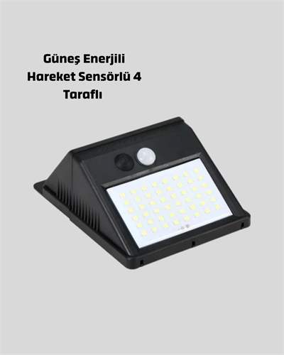 Sensörlü, Güneş Enerjili LED Duvar Lambası Bahçe ve Balkon Aydınlatma
