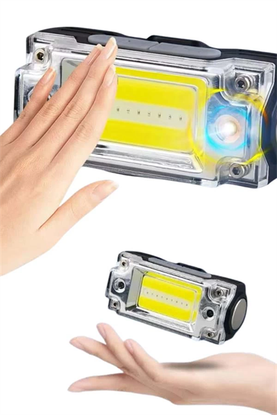 Sensörlü Kamp Lambası Ayarlanabilir Kafa Lambası Kafa Bantlı