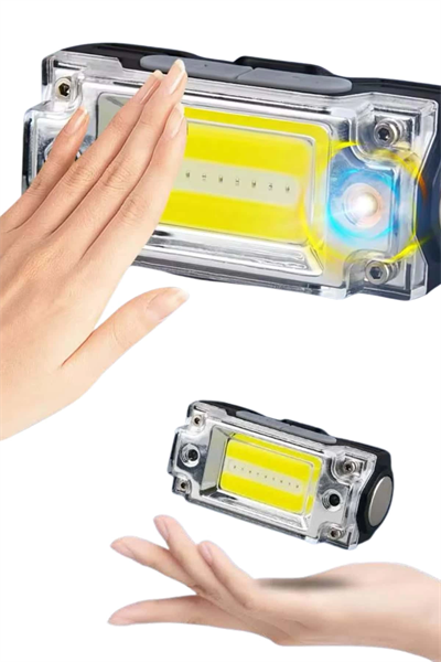 Sensörlü Kamp Lambası Ayarlanabilir Kafa Lambası Kafa Bantlı