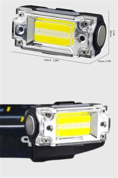Sensörlü Kamp Lambası Ayarlanabilir Kafa Lambası Kafa Bantlı