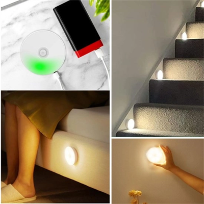 Sensörlü Mıknatıslı Yapışkanlı - Çekmece - Dolap Köşe Aydınlatıcı Kablosuz Şarjlı Led Spot Mutfak Lamba Bx40